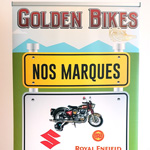 Deux roll-up pour Golden Bikes, spécialiste motos à Rebecq