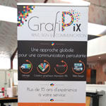 Roll-up pour Grafipix, agence de communication à Enghien